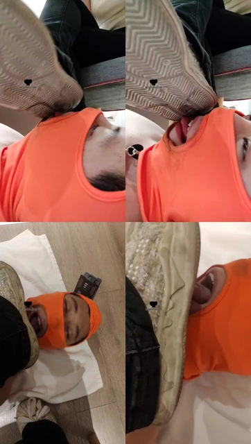 【玥野兔】近距离-狗舌清理超脏鞋