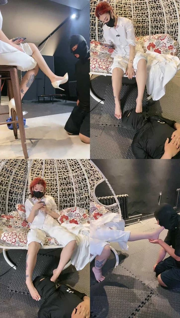 【冰诺】掐乳/舔高跟裸足/插嘴