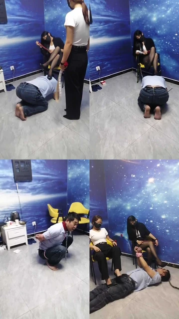 【天韵女皇】双S-高跟黑丝踩/重度鞭打/捆绑踩踏【双视角版】