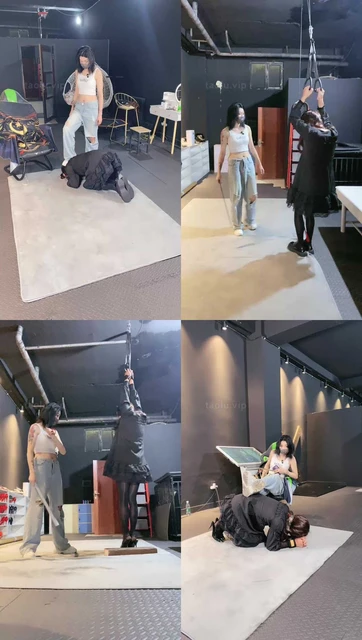 【冰诺】健身女神吊绑奴鞭打专场