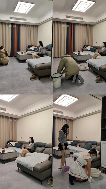 【小雅老师】母畜-监督下贱小三做家务【上】【双视角版】