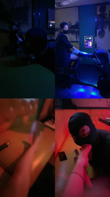 【辣姐】KTV虐狗-清理脏鞋底/长靴踩/肉丝脚窒息