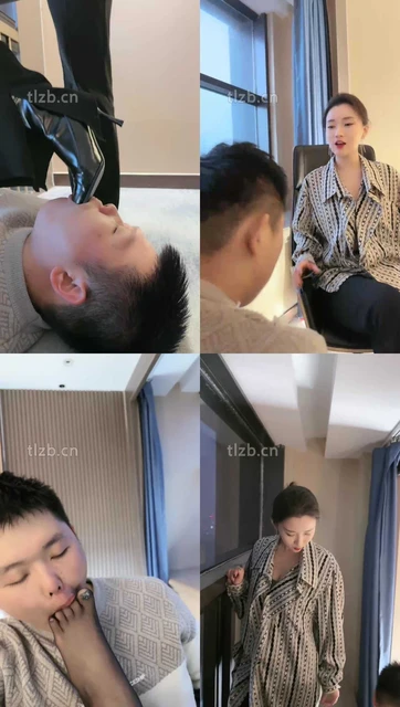 【潘妮女王】白领高跟黑丝踩虐犯错下属