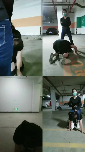 【凌儿女神】户外车库-骑马转胯虐母畜