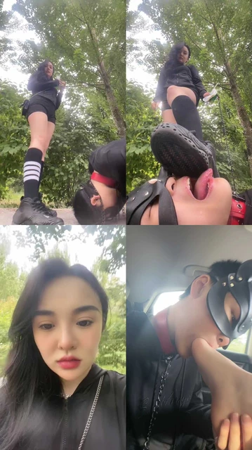 【安晴】户外-及膝袜运动鞋/喂浓痰口水/泥沙鞋底舔/居高临下恋足