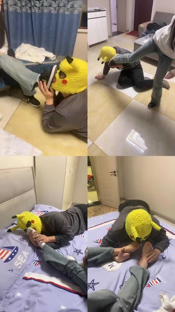 【精神小妹】双S-素人学生主骑马/踢踹/强制舔脏鞋臭袜