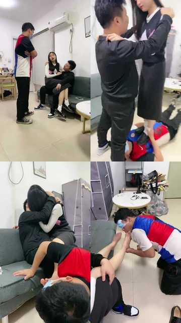 【艾莉】情侣主调绿帽-皮鞋白袜踩踏/舔脏鞋底/臭脚捂脸/耳光