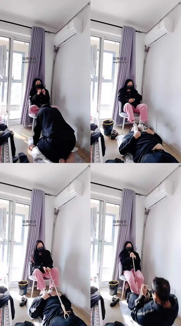 【上海汤圆】原味白袜脚踩虐/衣叉打