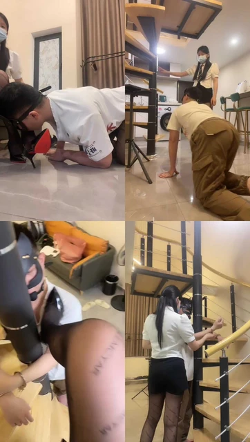 【林兮】鞭打辱骂/赏赐圣水/红底高跟丝袜跪舔