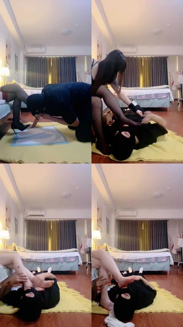 【不期而遇】黑丝裸足恋足舔/脚深喉/踩踏/耳光/赏赐圣水