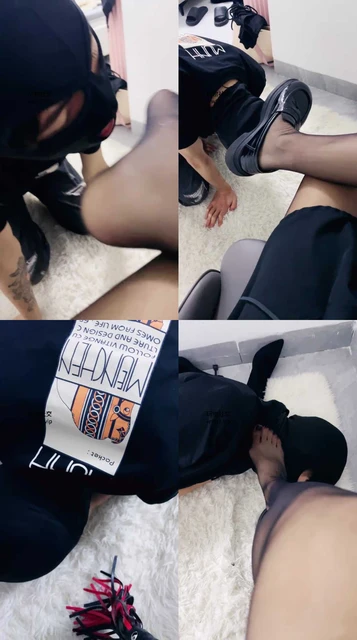 【沐沐大大】黑丝美腿恋足狂舔