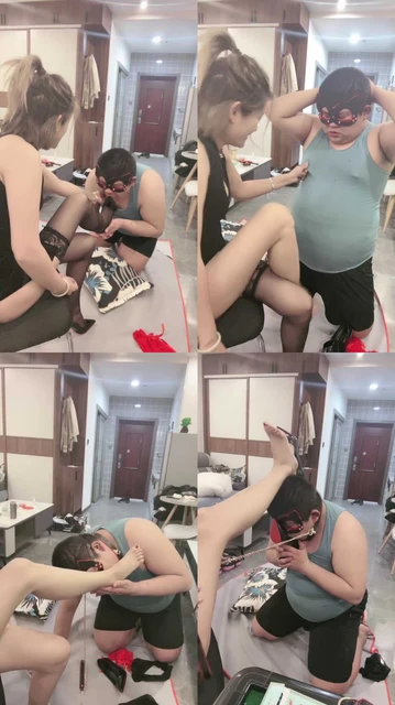 【妮雅】精神小妹裸足踩踏/虐乳/黑丝恋足