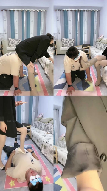 【奈奈】长靴全体重踩/骑狗背虐/拖鞋抽耳光