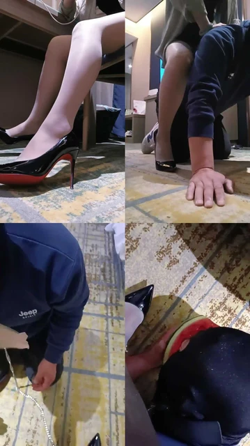 【冰沫】御姐调坐垫狗/丝袜套头塞嘴/强制喝浓痰升水西瓜汁