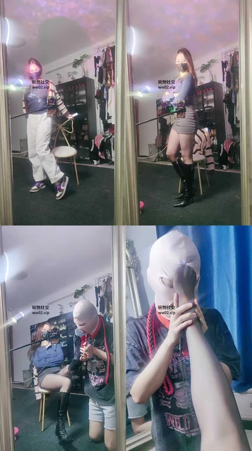 【予涵】镜前羞辱-脏鞋蹂躏虐