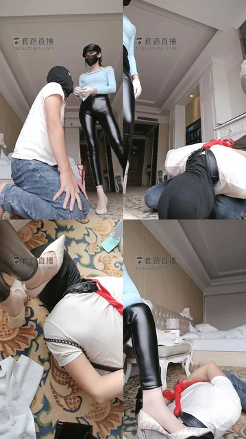 【多多】五花大绑抽耳光/衣架夹乳