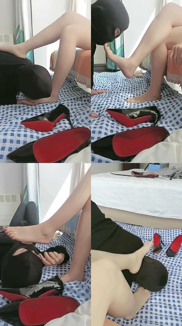 【月月女王】逃课来当狗-肉丝裸足恋足舔