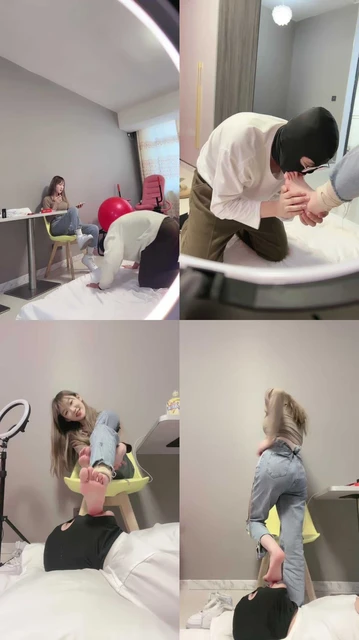 【精神小妹】舔脚专场