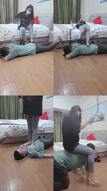 【重庆男神】素人小姐姐鞭打/踩踏专场