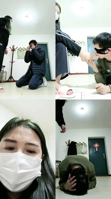 【青竹】舔脚深喉拧耳朵