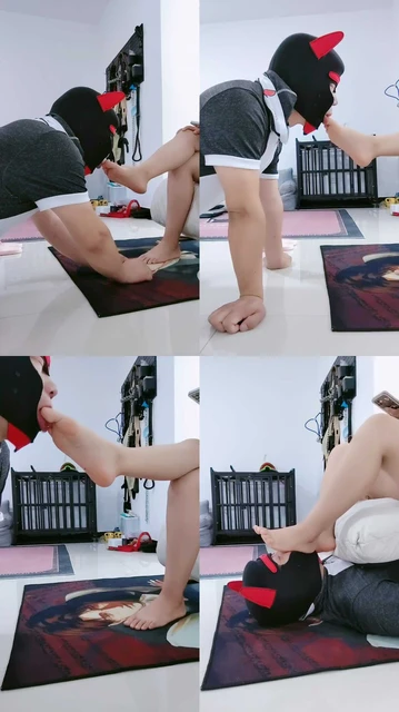 【五公主】深喉插吐/仔细品尝裸足