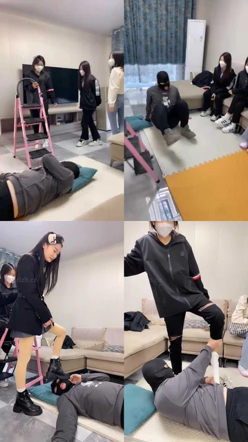 【精神小妹】人体蹦床-跳踩虐头/裆/手