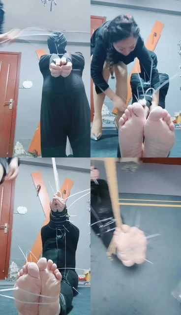 【东营天香百合】扎带捆绑/人体鞋架/高跟踩踏