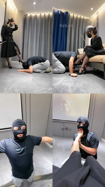 【辣姐】黑丝高跟-藤条-开发小奶狗