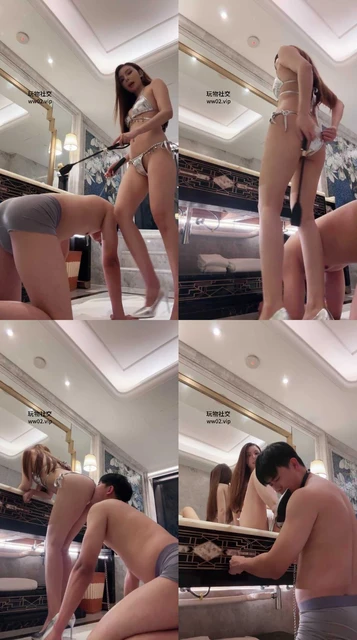 【玉兔】性感白富美S-高档酒店诱惑服务生做奴