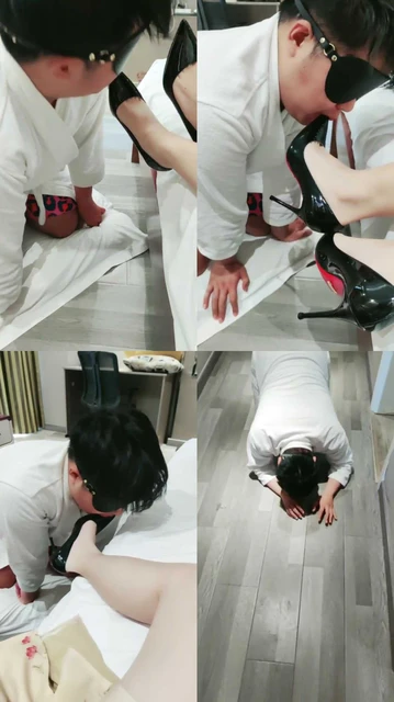 【蓝蓝大S】跪舔高跟玉足/踩狗爪