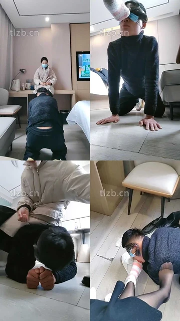 【草莓诺伊】棉袜黑丝脚闻舔/耳光/人肉坐垫