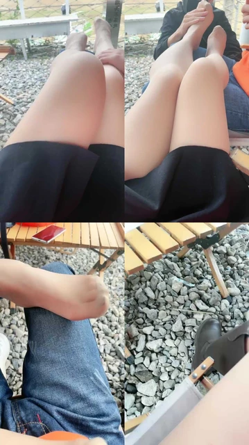 【漫音】户外肉丝脚诱惑抖M