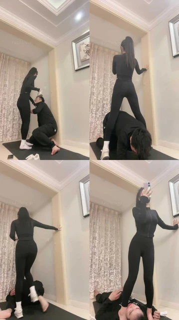 【桃幼幼】白袜jio玩弄瑜伽教练