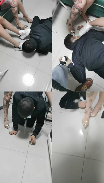 【文文文】3S素人-靴子+高跟+小白鞋踩狗奴/虐舌/闻白袜转胯