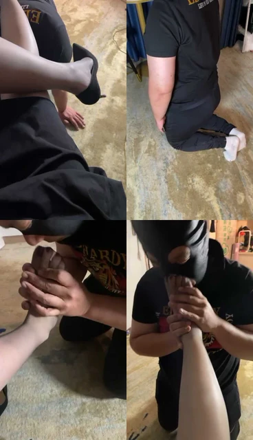 【魔鬼天使】白领S-黑丝高跟-物化脚垫/狂吸原味【完整版】