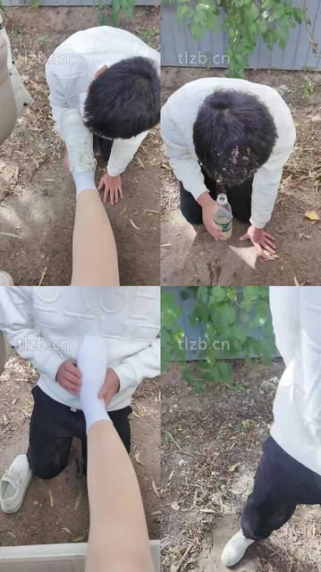 【喵主】户外虐-白鞋白袜踩虐舔/踢踹