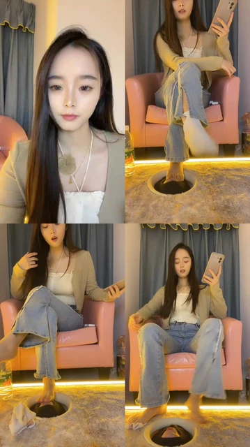 【芊芊】原味棉袜脚踩狗脸/品尝裸足/喂圣水