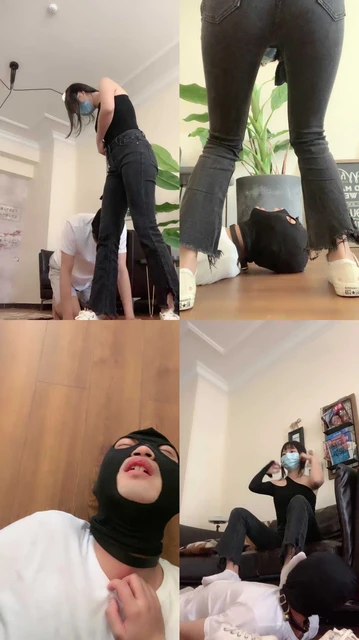 【宝爷】白袜帆布鞋踩狗