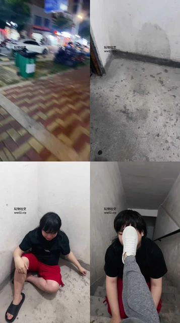 【素人挖掘机】逛街素人小姐姐-楼道踩踏虐待