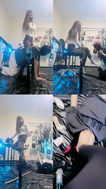 【夏梦】骑马骑脖/全体重踩踏贱奴才