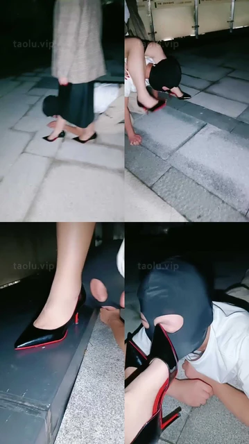 【楼遥】户外骑马遛狗/闻舔高跟