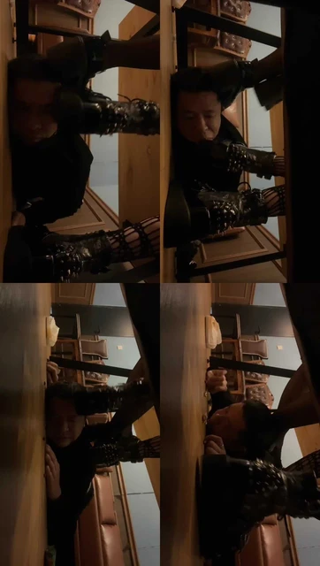 【文文文文】双素人S-桌底视角-无意识踩