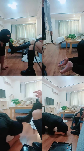 【雯雯】长靴素人白领五花大绑虐