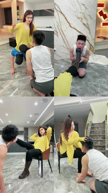 【麋鹿银儿】上头文孩狂打耳光舔鞋舔脚大浓痰