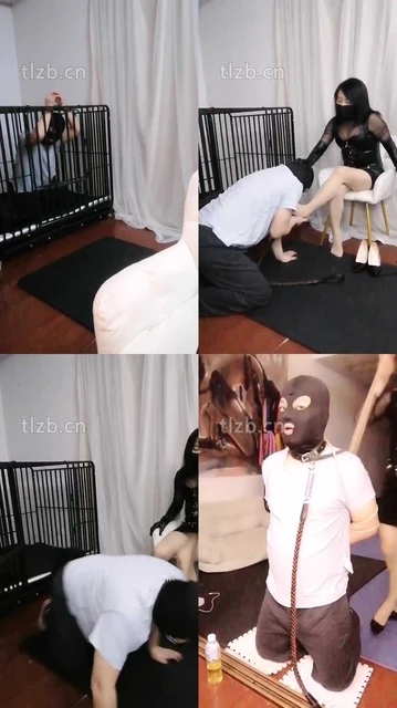 【冰女王】狗笼囚禁/骑马/跪舔原味jio/虐乳