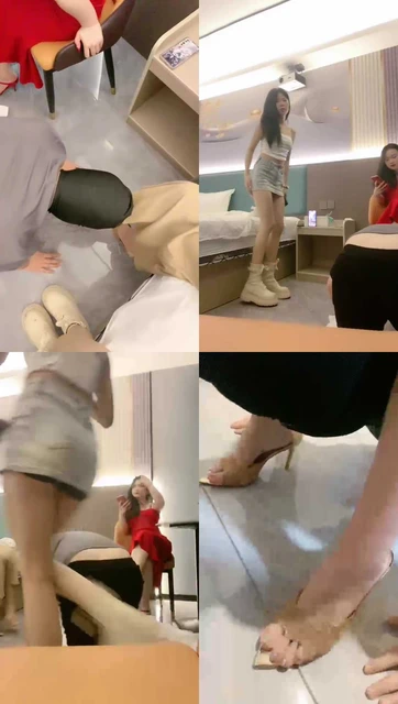 【江江女王】3S-轮流高跟踩/骑马sp闻鞋舔脚趾【三视角完整版】