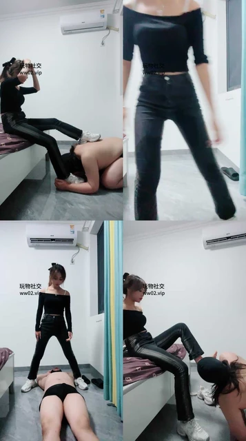 【橙子】清理小白鞋白袜/转胯狗爬/坐脸窒息