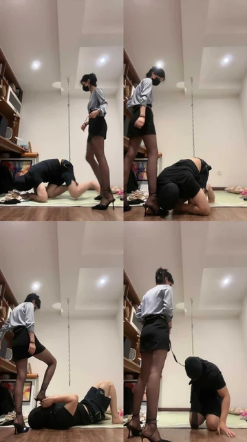 【周蜜】高跟黑丝美腿踩虐