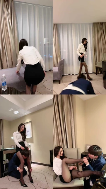 【冰冰】高跟黑丝诱惑-上司反做秘书的狗