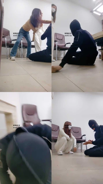 【女神也能很暴力】双S-袜子塞嘴虐打踢踹【上】